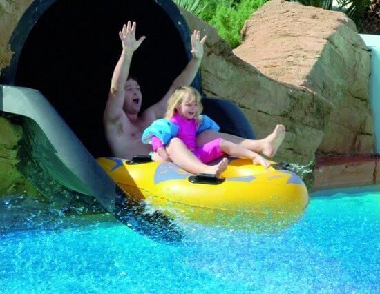 AquaRock in Calan Bosch. A family day of fun with a splash